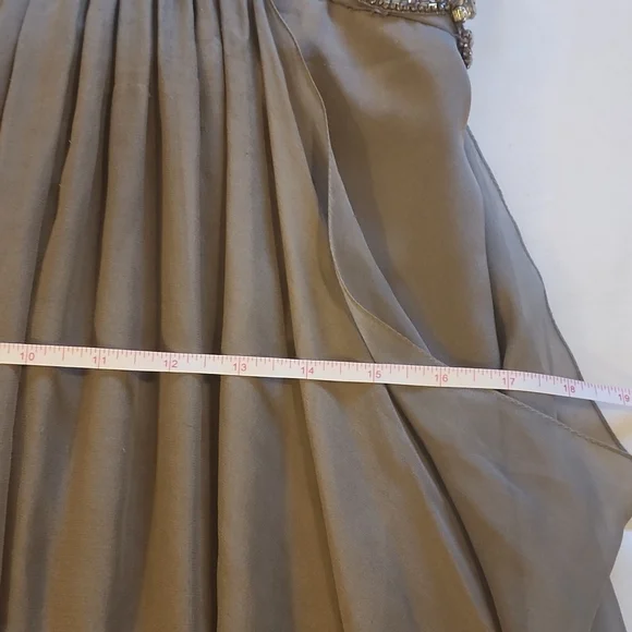 Grey Marchesa Beaded Gown - Picture 9 of 9